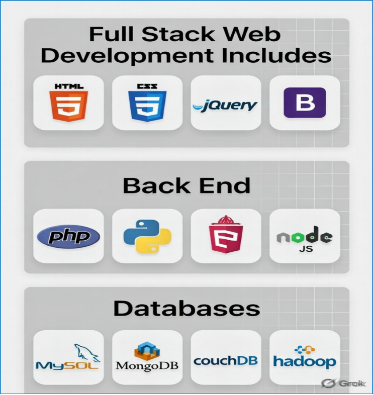Full Stack Web Development Includes
