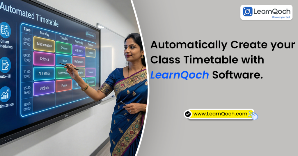 Automatically Create Class Timetable with LearnQoch Software. | LearnQoch