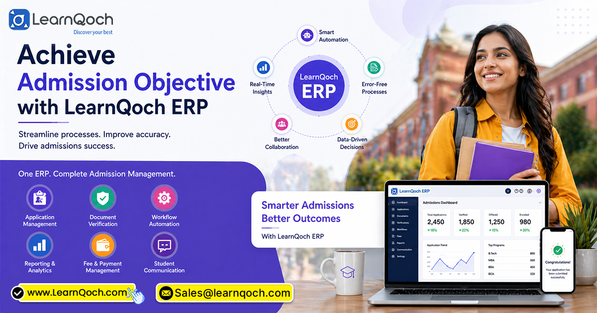 Achieve Admission Objective with LearnQoch ERP