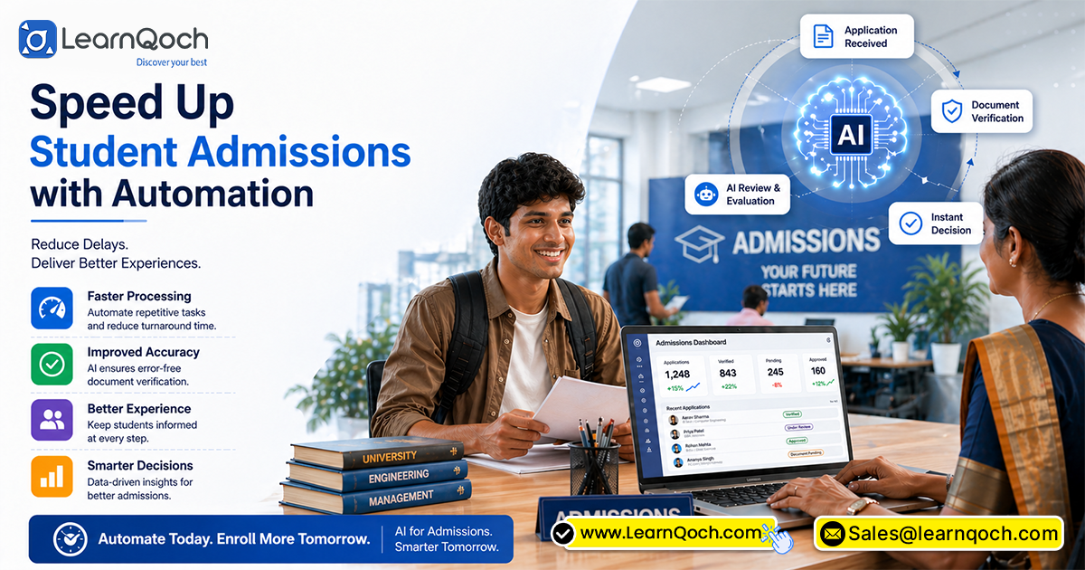 Speed Up Student Admissions with AI-Powered Automation. 